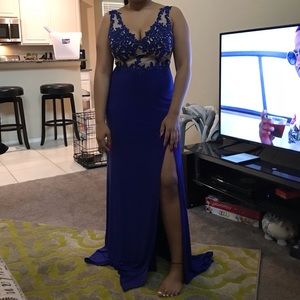 blue Blonde Nites dress perfect for prom!